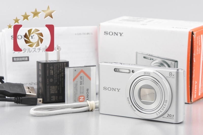 人気を誇る 【中古】SONY ソニー 元箱付き コンパクトデジタルカメラ シルバー DSC-W830 Cyber-Shot ソニー