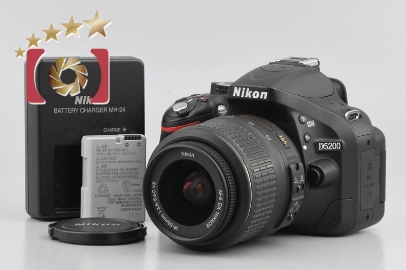 お1人様1点限り】 【中古】Nikon ニコン D5200 18-55 VR レンズキット