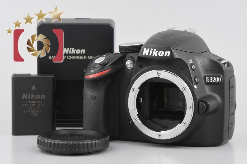 最高の 【中古】Nikon ニコン デジタル一眼レフカメラ ブラック D3200