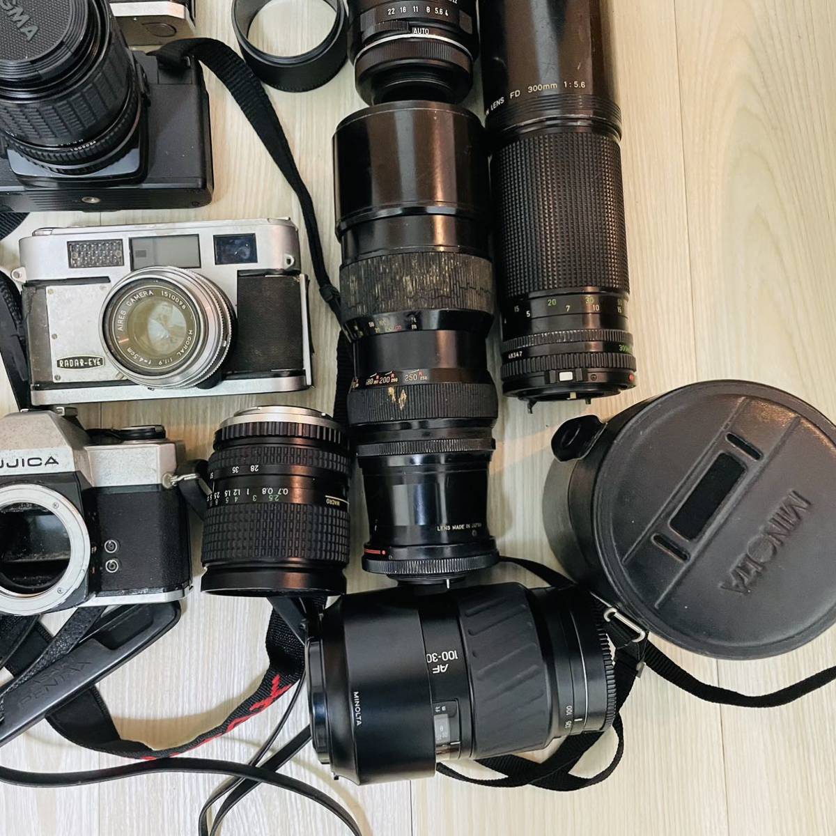 カメラ レンズ まとめ セット 一眼レフ フィルムカメラ Nikon Cannon