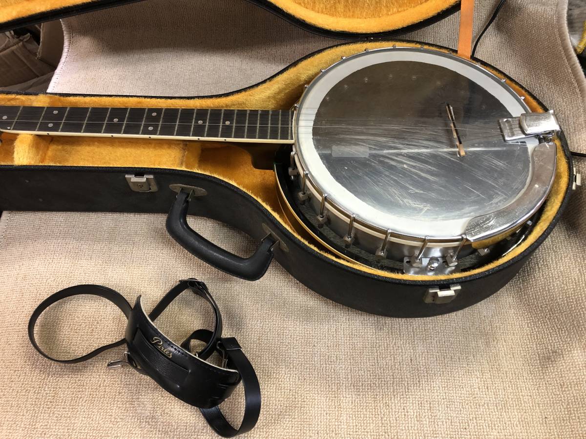 N-3288 *Tenesy/tenesi-*5 string banjo * stringed instruments Jagard hard case attaching 