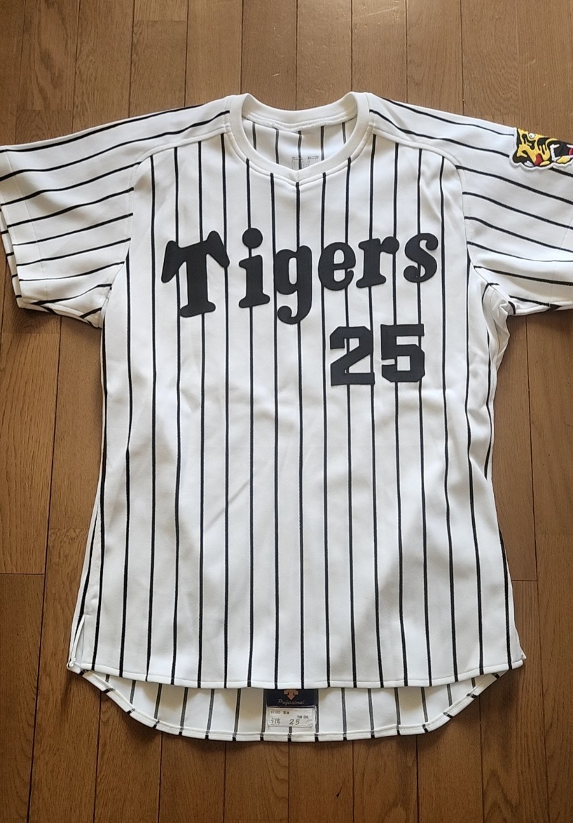 阪神タイガース 25 猪俣隆選手 1997年 実使用 ホームユニフォーム