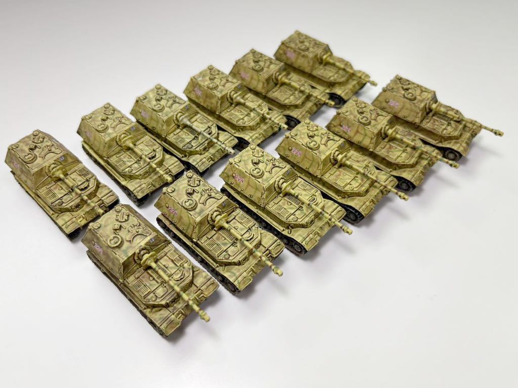 1/144 TAKARA タカラ WTM ワールドタンク ミュージアム 対決編 4 東部戦線 ドイツ エレファント重駆逐戦車 ×12の画像2