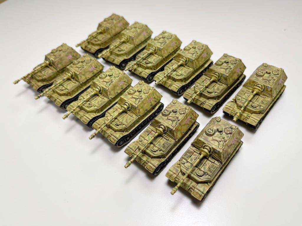 1/144 TAKARA タカラ WTM ワールドタンク ミュージアム 対決編 4 東部戦線 ドイツ エレファント重駆逐戦車 ×12の画像1