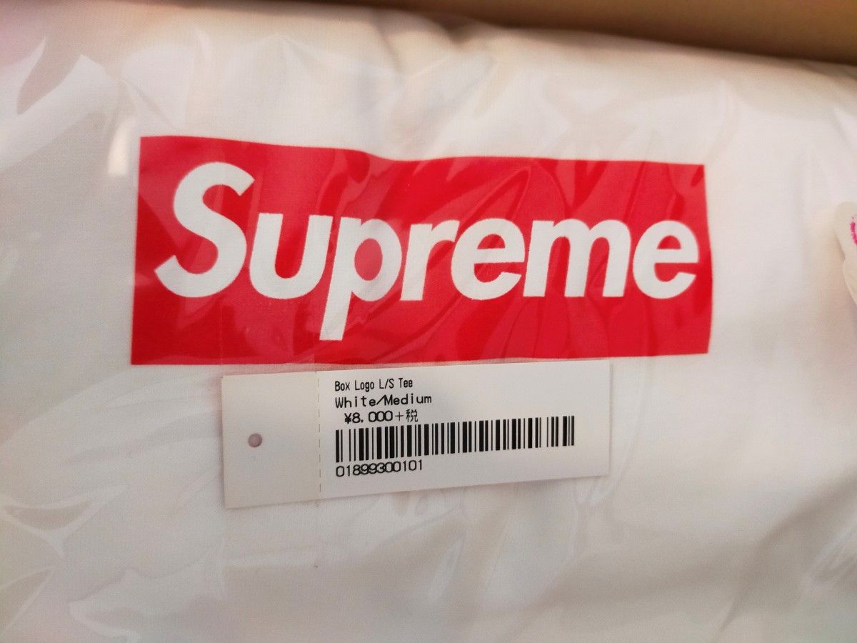 Supreme Box Logo L/S Tee "White"シュプリーム ボックス ロゴ エルエス Tシャツ  ホワイト 白