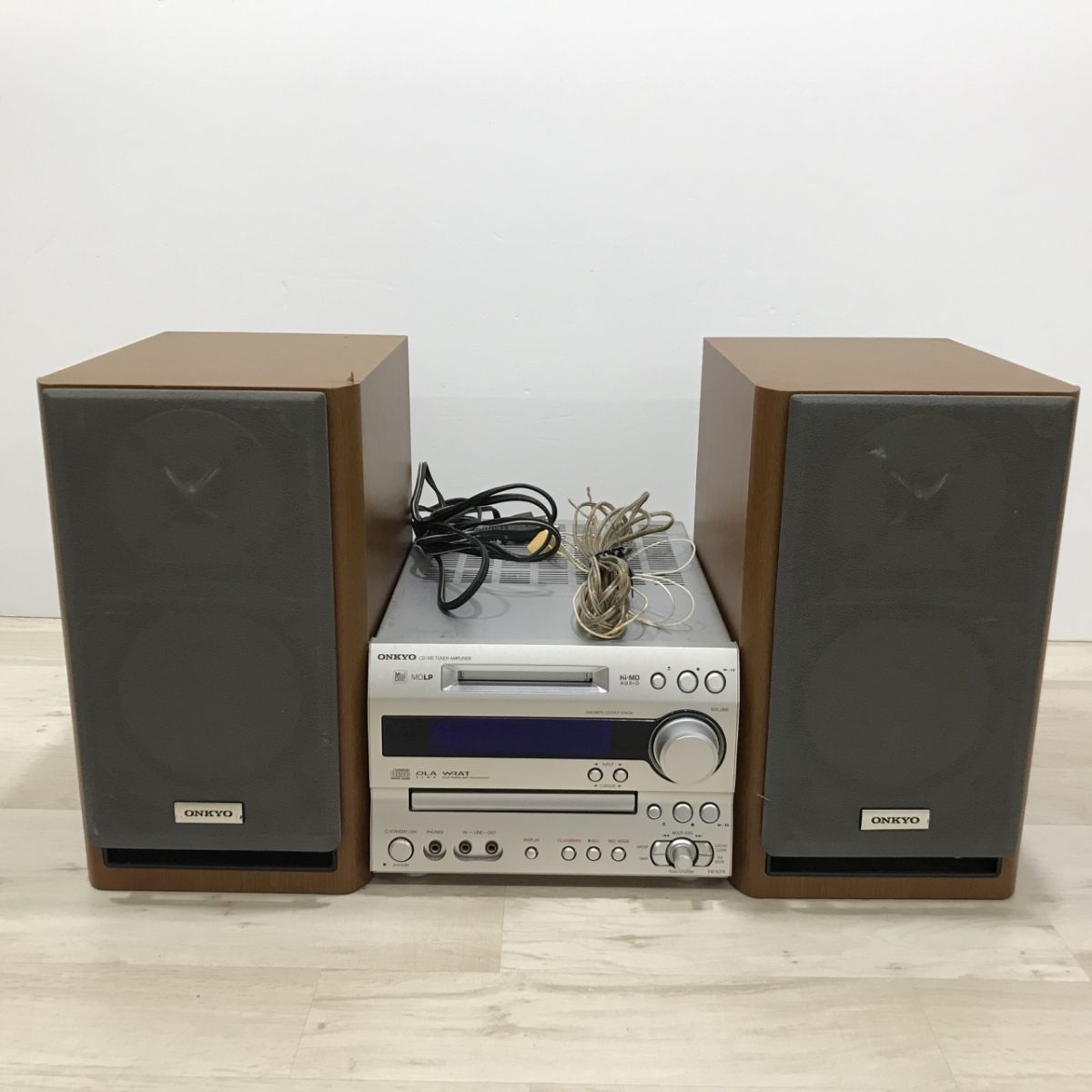 ONKYO CD/MDコンポ FR-7GX D-V7 ペアスピーカー-