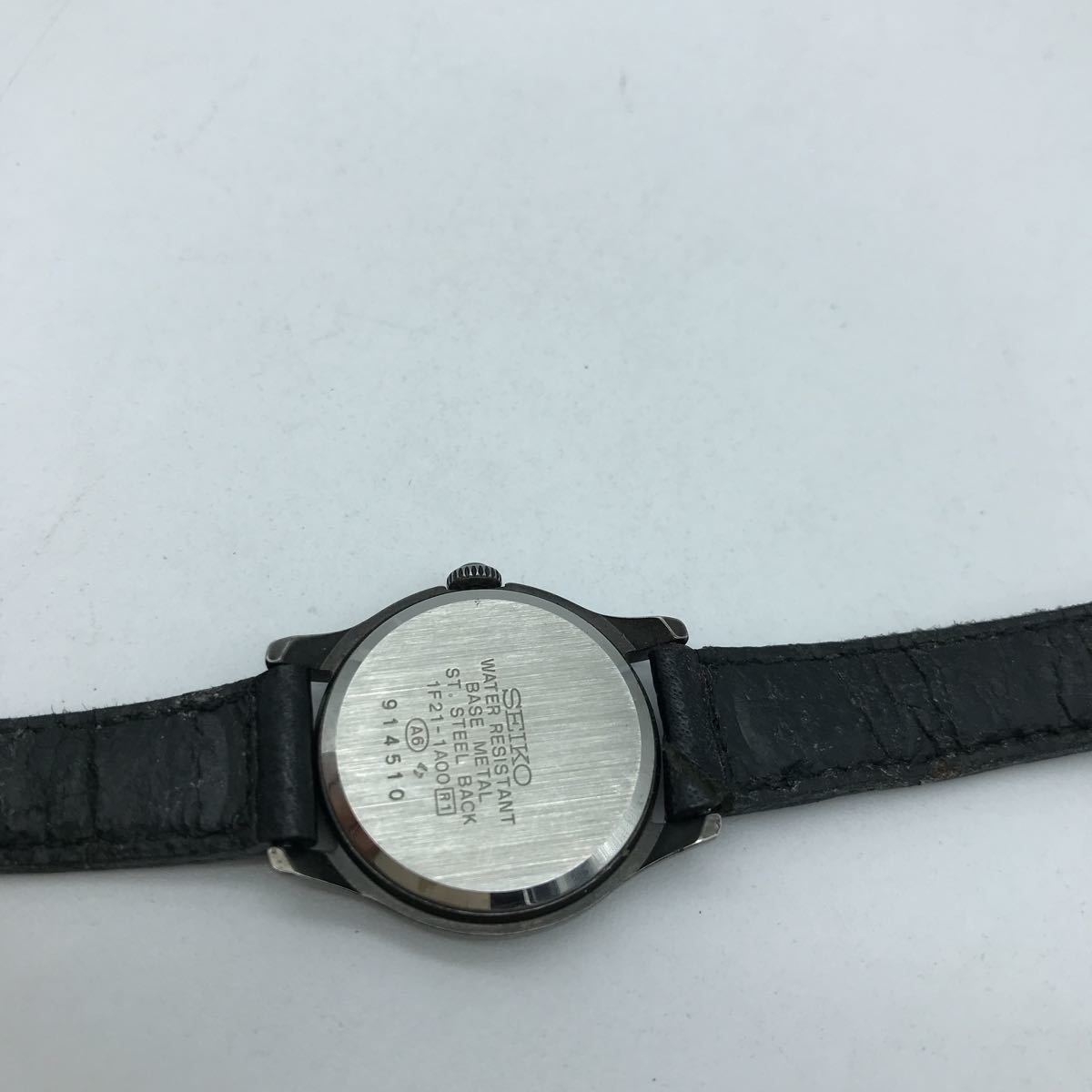 SEIKO セイコー Avenue アベニュー 1F21-1A00 ラウンド型 レディース 動作品_画像4