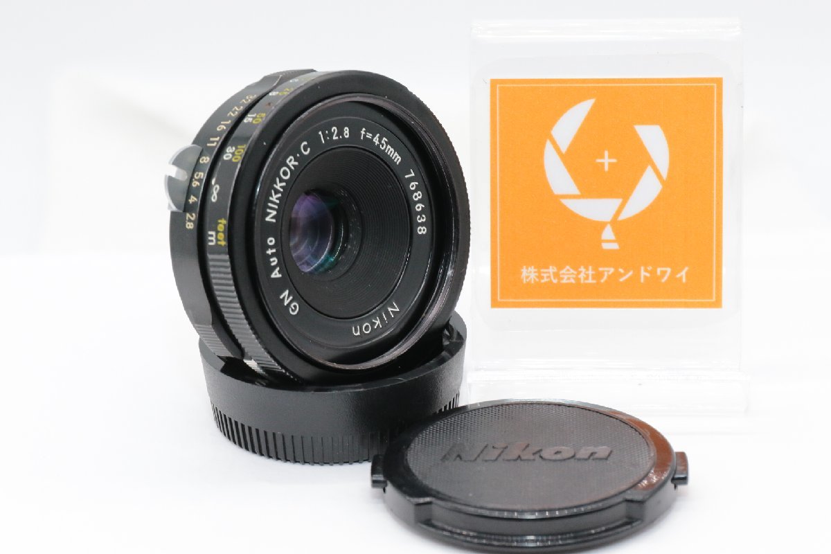 N79【良品/動作品】NIKONニコン GN AUTO NIKKOR・C 45MM F2.8 #3924_画像1