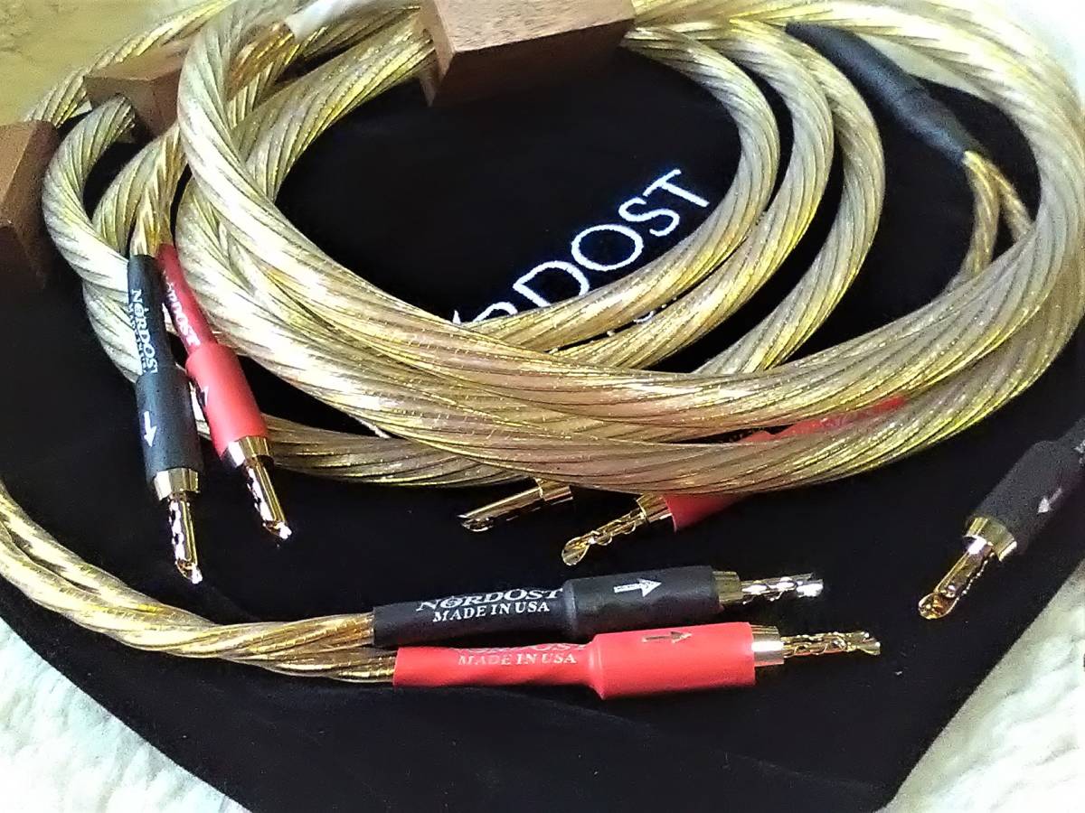 オンラインショップ】 Odin Nordost Gold☆ 2.5Mペア スピーカー