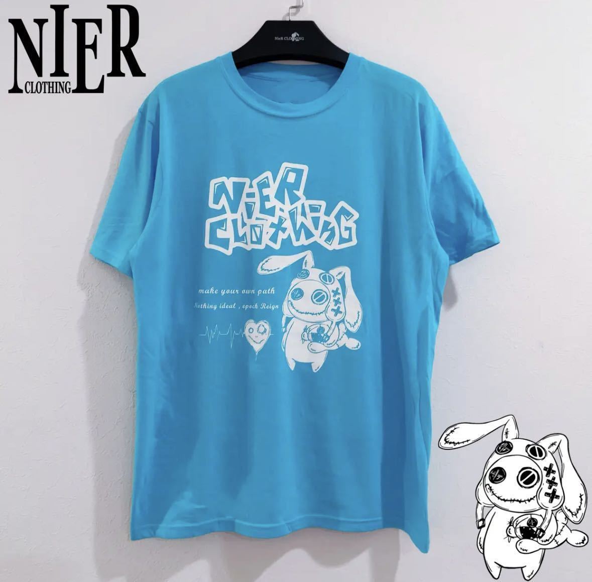 【新品】Nier ターコイズブルー Tシャツ