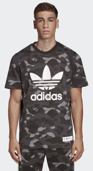 正規品 【Sサイズ】18年製 BAPE ADIDAS ORIGINALS SSL TEE CINDER CAMO アディダス ベイプ 　　　　　bbc pharrell yeezy好きにおすすめ_画像8