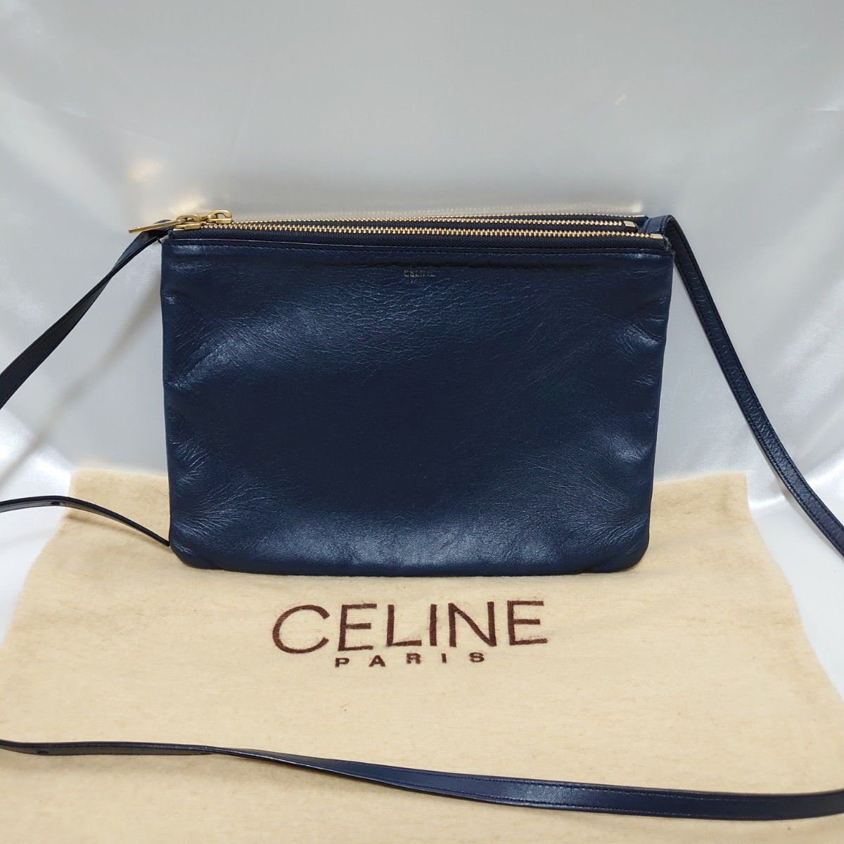 CELINE トリオ ラージ ショルダーバッグ|PayPayフリマ