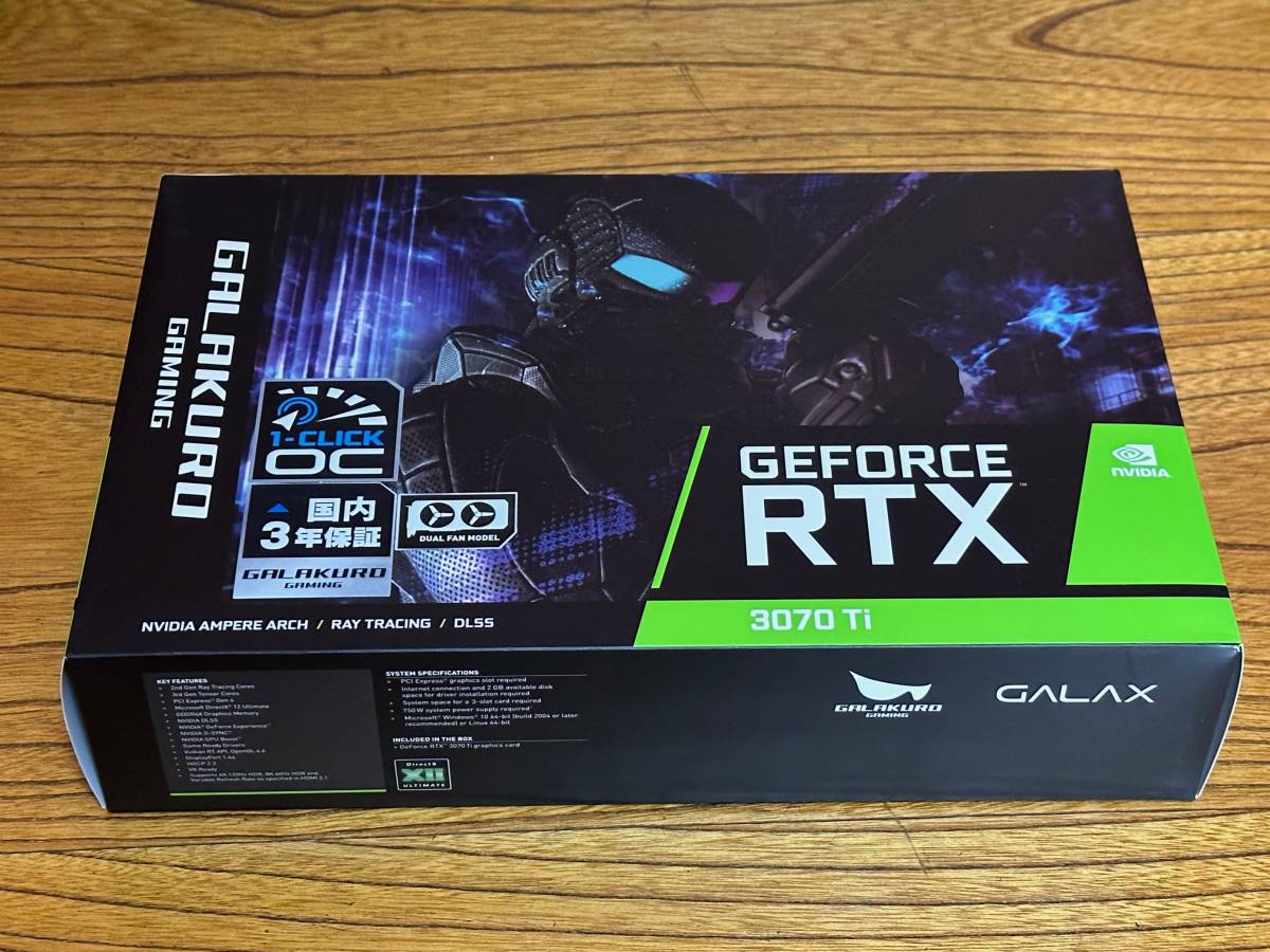 熱販売 玄人志向 ◇ GALAKURO RTX 3070Ti ◇ GAMING GG-RTX3070Ti-E8GB