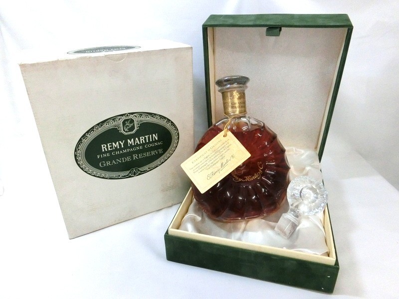 1000円スタート 酒 ブランデー REMY MARTIN GRANDE RESERVE バカラ