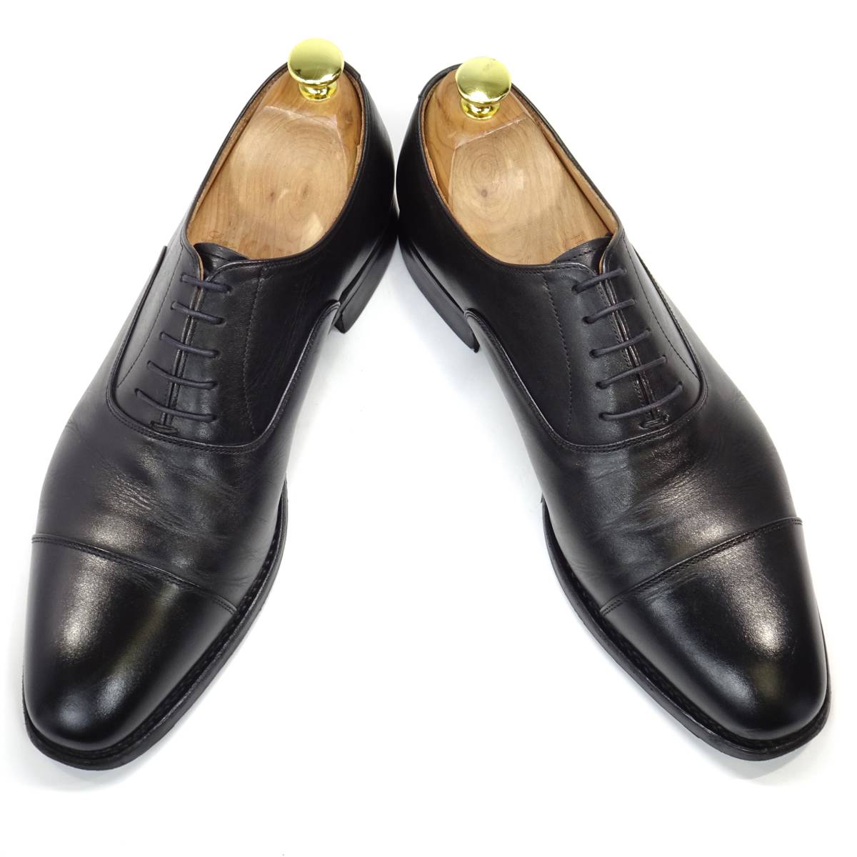 即決 SCOTCH GRAIN 25.5cm ストレートチップ スコッチグレイン メンズ 黒 ブラック 本革 ビジネスシューズ 本皮 レースアップシューズ 革靴