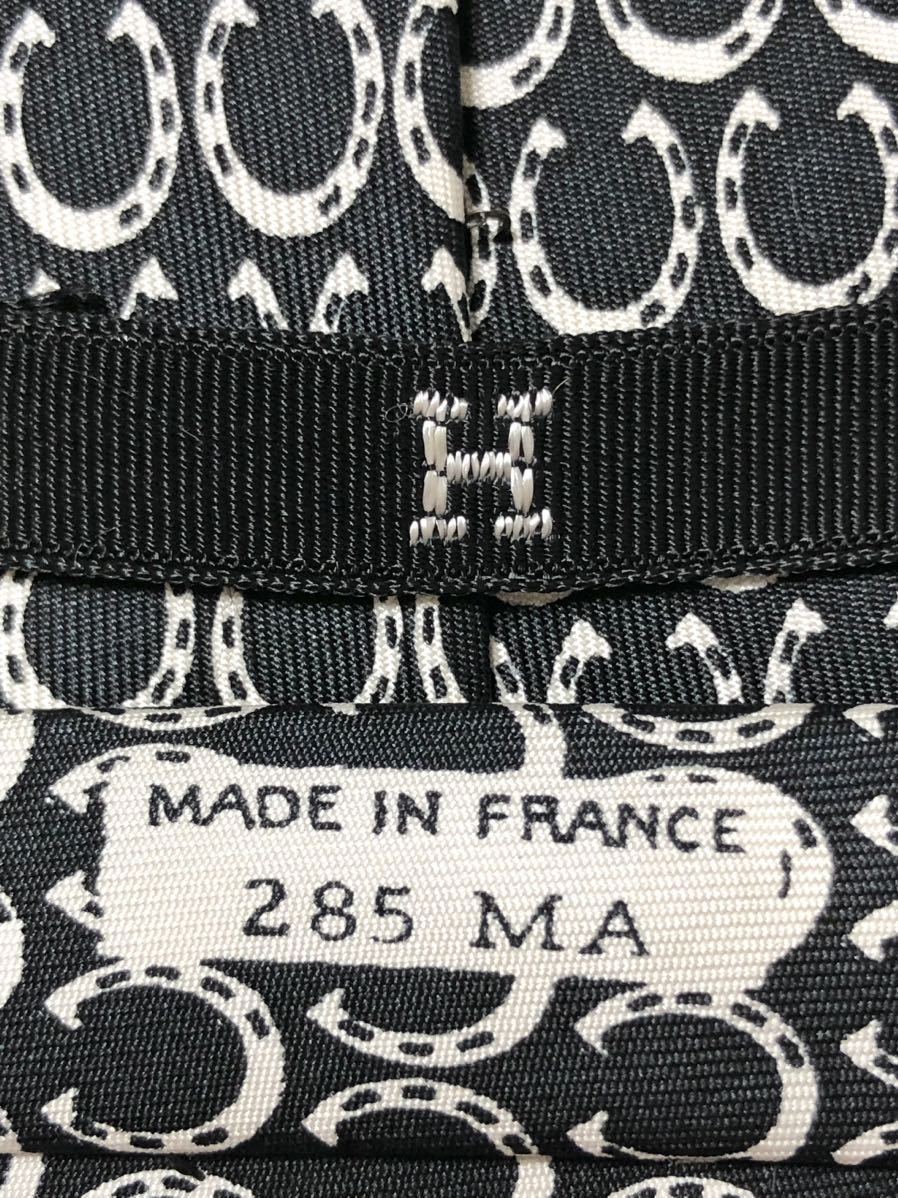 美品 希少 HERMES エルメス ネクタイ Hタグ 馬蹄柄 フランス製 美品 希少 HERMES エルメス ネクタイ Hタグ 馬蹄柄 フランス製