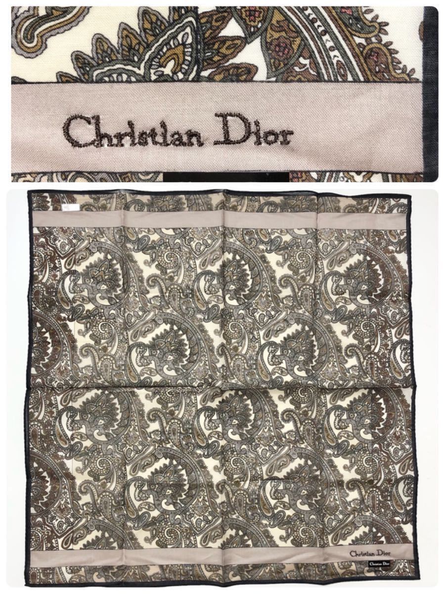 新品未使用 Christian Dior クリスチャンディオール ハンカチ 5 新品未使用 Christian Dior クリスチャンディオール ハンカチ 5