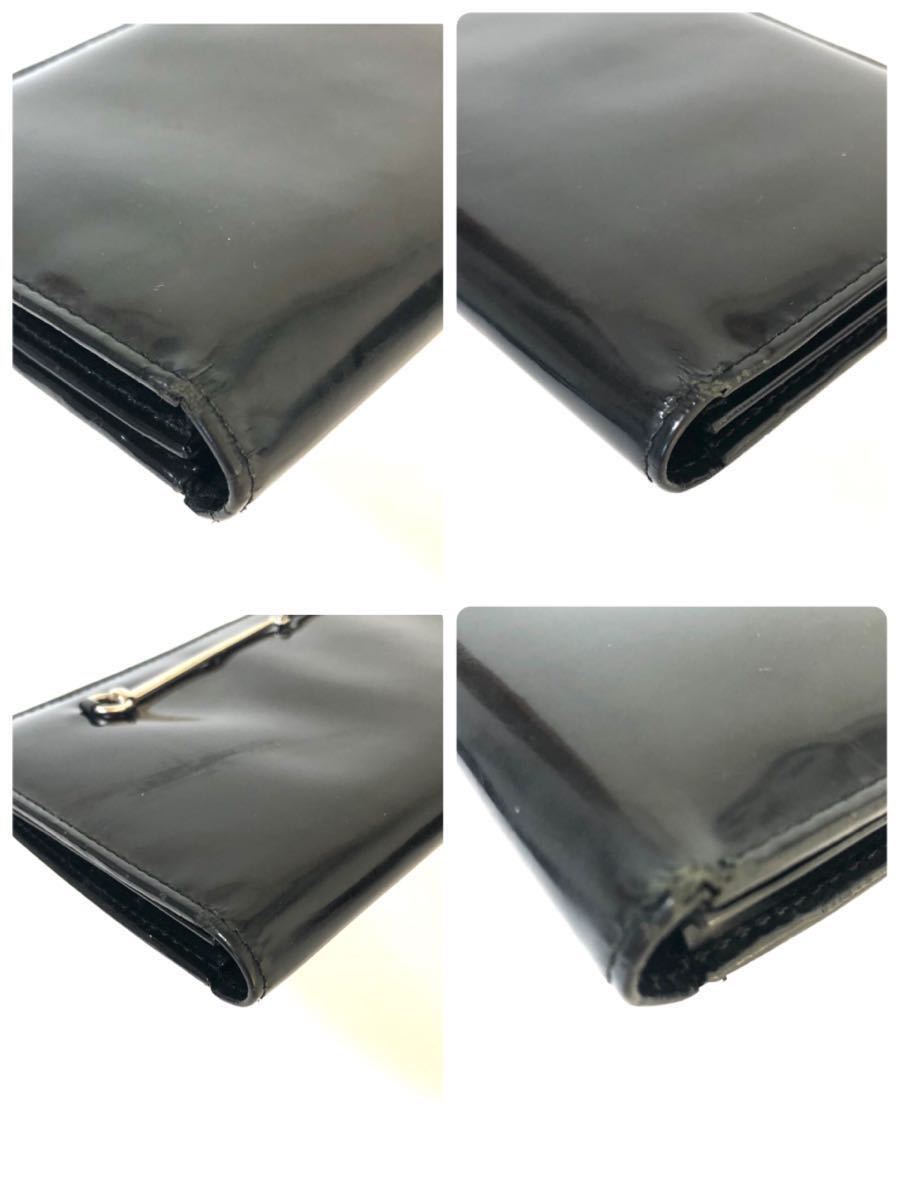 希少 GUCCI グッチ ホースビット 二つ折り長財布 エナメル 希少 GUCCI グッチ ホースビット 二つ折り長財布 エナメル