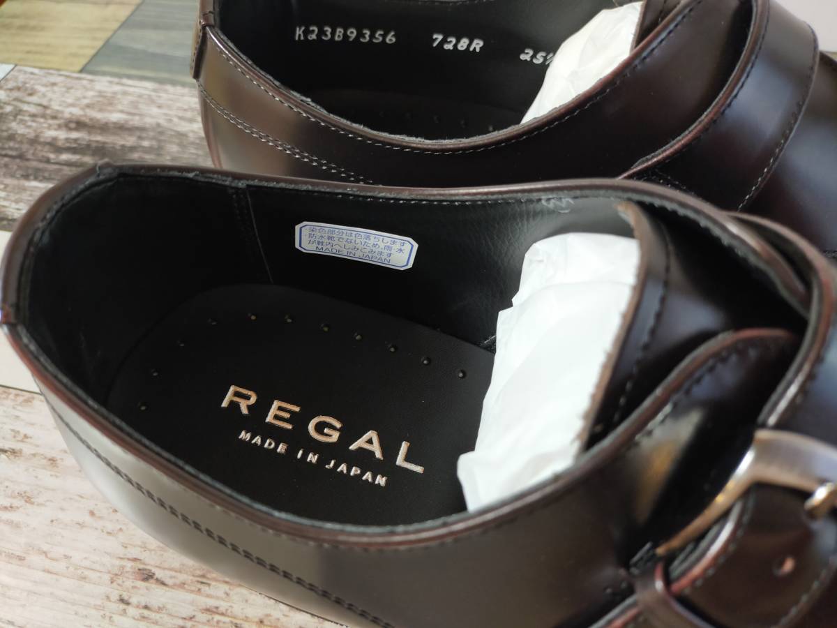 ☆REGAL 728R ワイン 25.5 新品未使用 日本製 革靴 リーガル メンズ ビジネスシューズ 参考定価26,400円_画像5