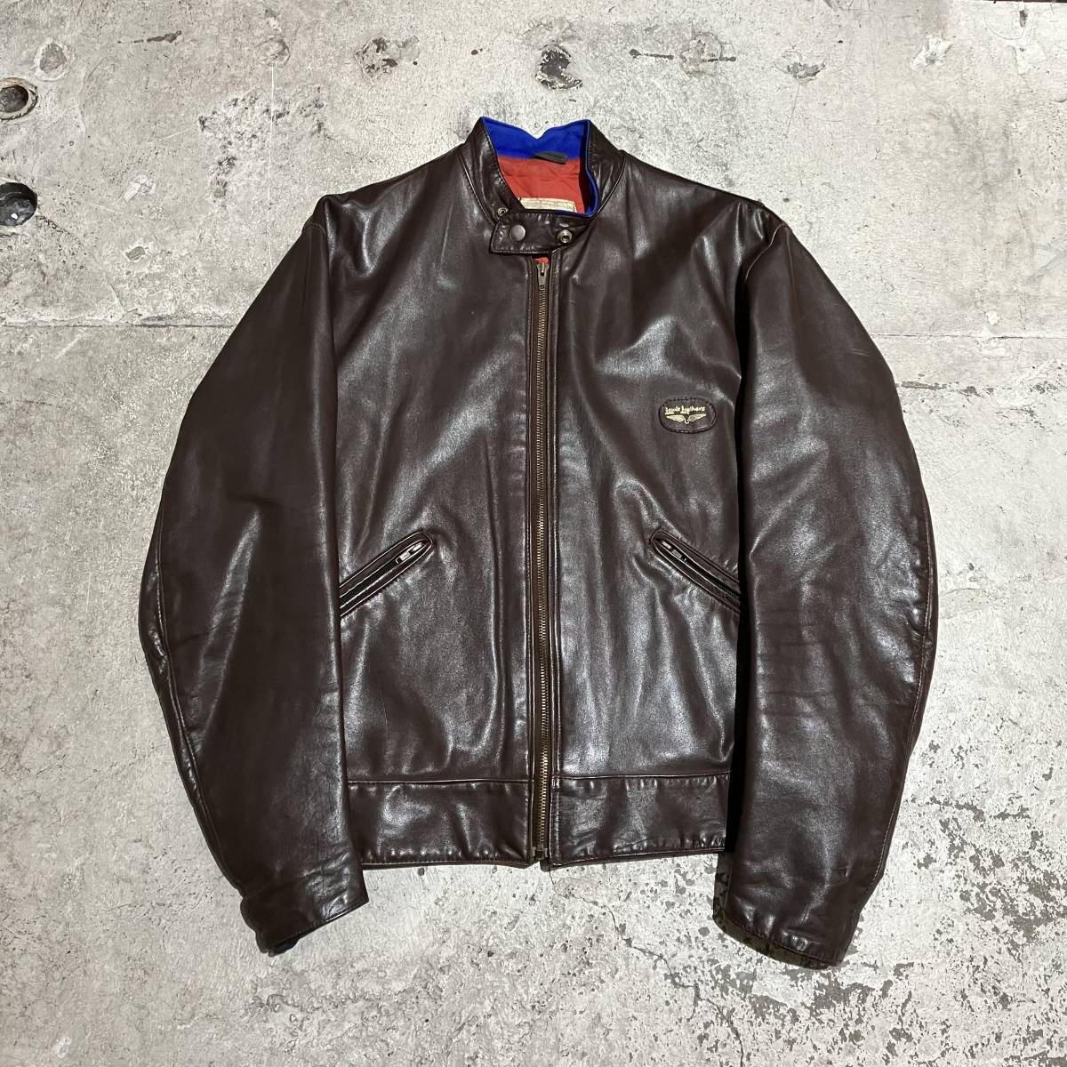 贅沢屋の Lewis 70s～ Leathers 併1190 サイズ42 シングルライダース