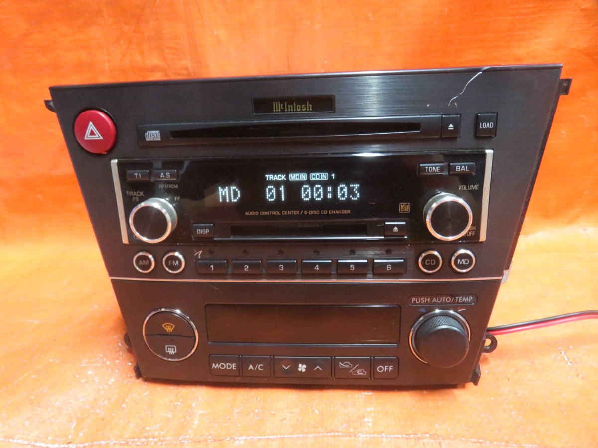 BY4929 with guarantee Subaru BP5 BL5 Legacy previous term "Macintosh" audio /6 ream CD&MD PF-40621/ amplifier EF-12081/ air conditioner FH201BF2/ small scratch have 