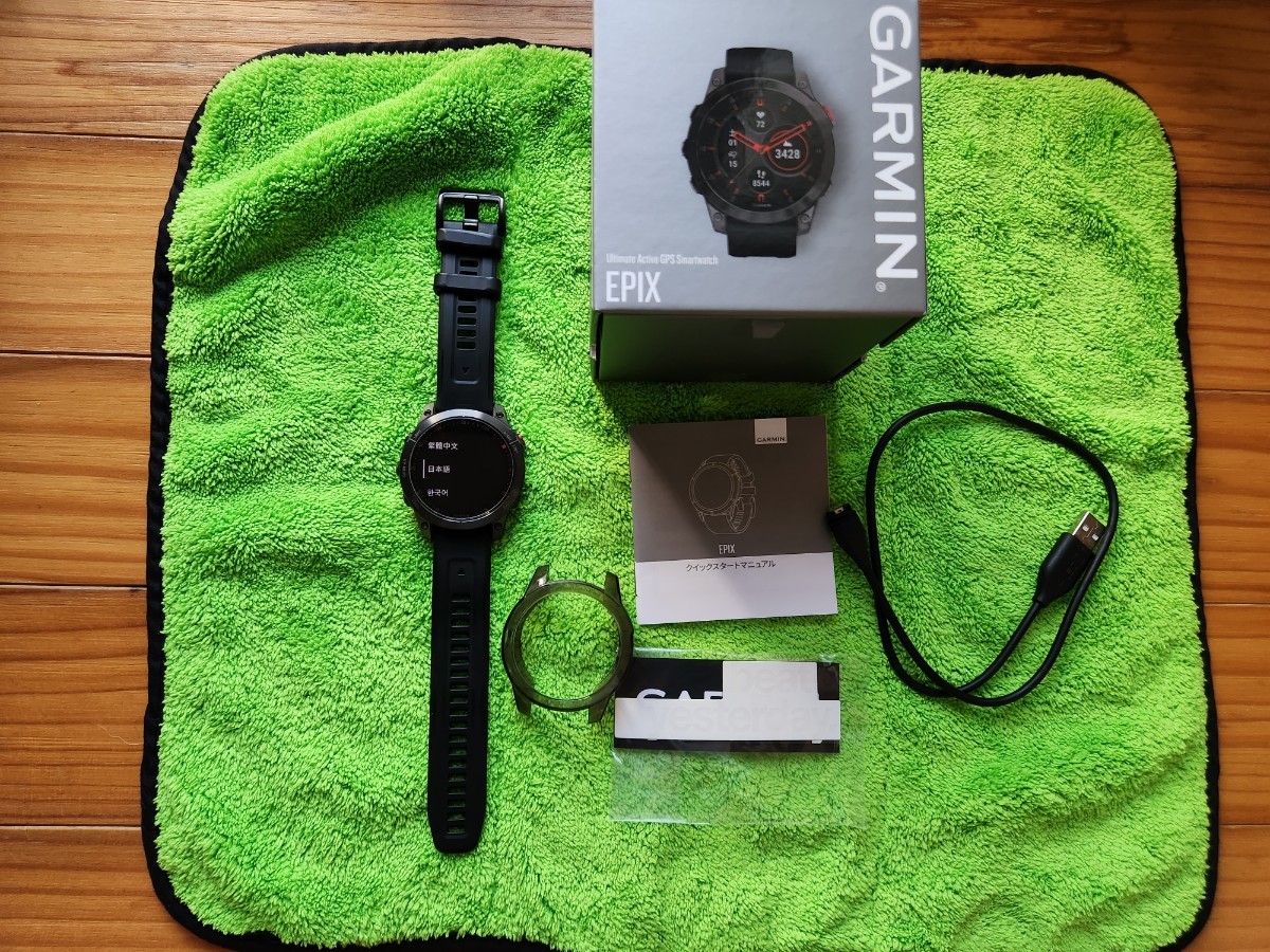 GARMIN(ガーミン) epix gen2 【Sapphire Carbon Gray DLC Ti/Black