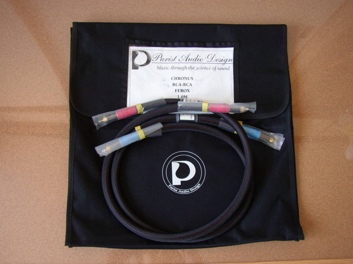 Purist Audio Design CHRONUS（クロノス）フェロックス RCA ケーブル 1m ピューリスト オーディオ デザイン PAD