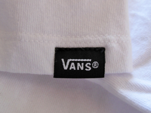 バンズ　VANS OFF THE WALL ビッグロゴ Tシャツ クルーネック スケートボード ストリート WHT/RED　COTTON100％　ヘビーウェイト_画像7