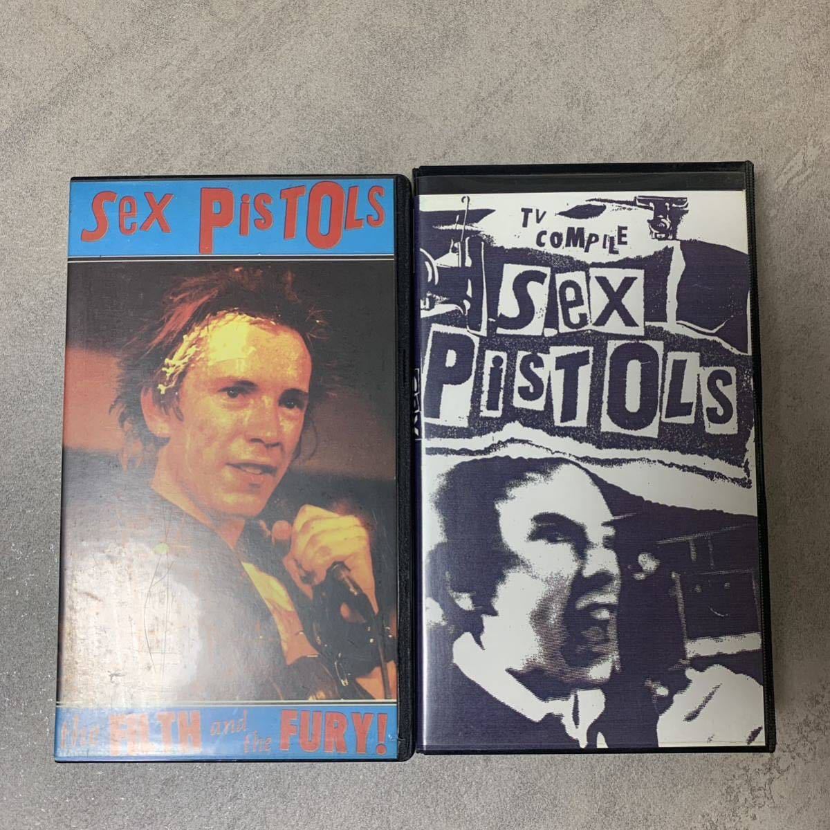 [ ultra rare ]SEX PISTOLS VHS video 2 pcs set sex piste ruz Johnny Rod nsido vi car s hole - key 