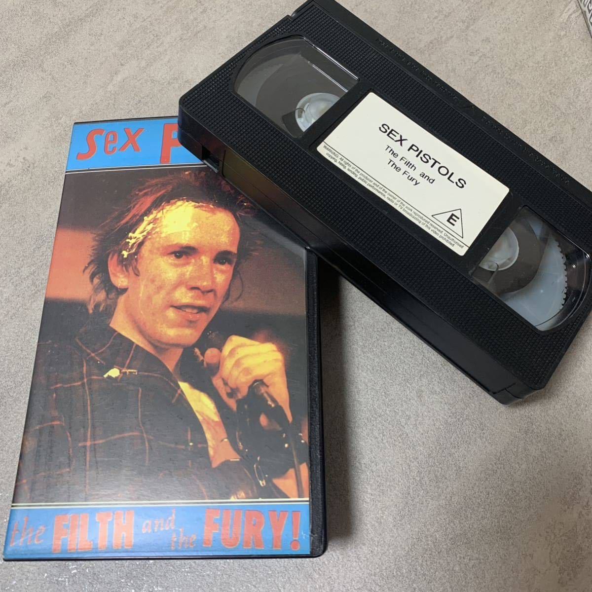 [ ultra rare ]SEX PISTOLS VHS video 2 pcs set sex piste ruz Johnny Rod nsido vi car s hole - key 