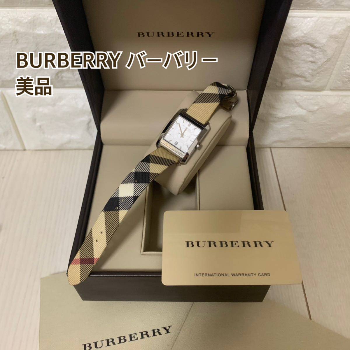 新発売の BURBERRY バーバリー ベルト チェック柄 腕時計 レディース