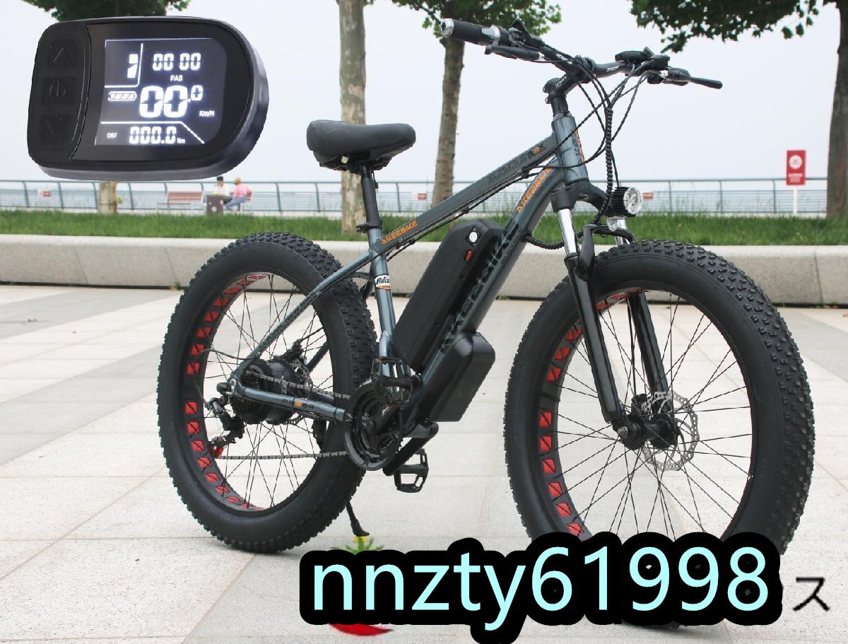 高品質 26x4.0インチ レトロな電動自転車,48v,750w,13Ah,30-45km,リチウム電池,モトクロス
