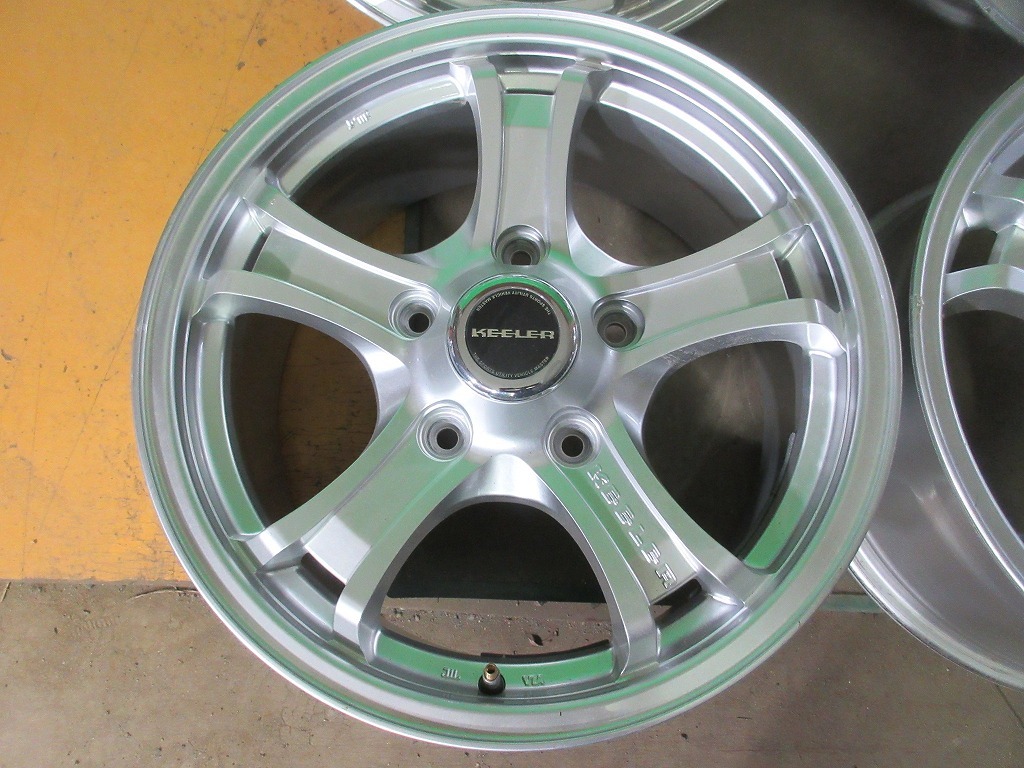 Weds KEELERアルミホイール 18×8J +52 PCD150 5H 4本 No.3514Sランクル100系200系等_画像4