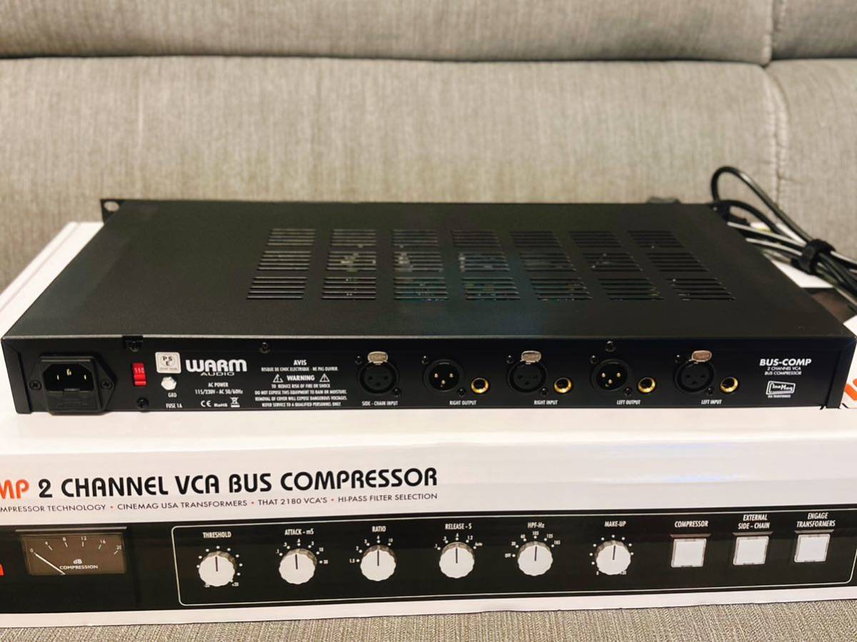 【完動美品】WARM AUDIO BUS-COMP ステレオ・VCAバスコンプレッサー　定価108,000円 本箱完品　検）NEVE api SSL universal audio_画像5