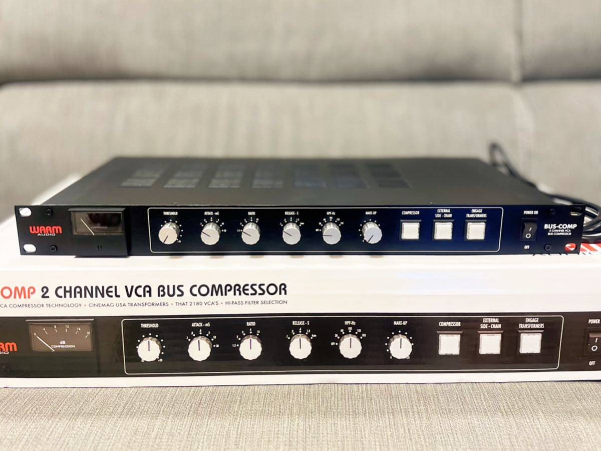 【完動美品】WARM AUDIO BUS-COMP ステレオ・VCAバスコンプレッサー　定価108,000円 本箱完品　検）NEVE api SSL universal audio_画像1