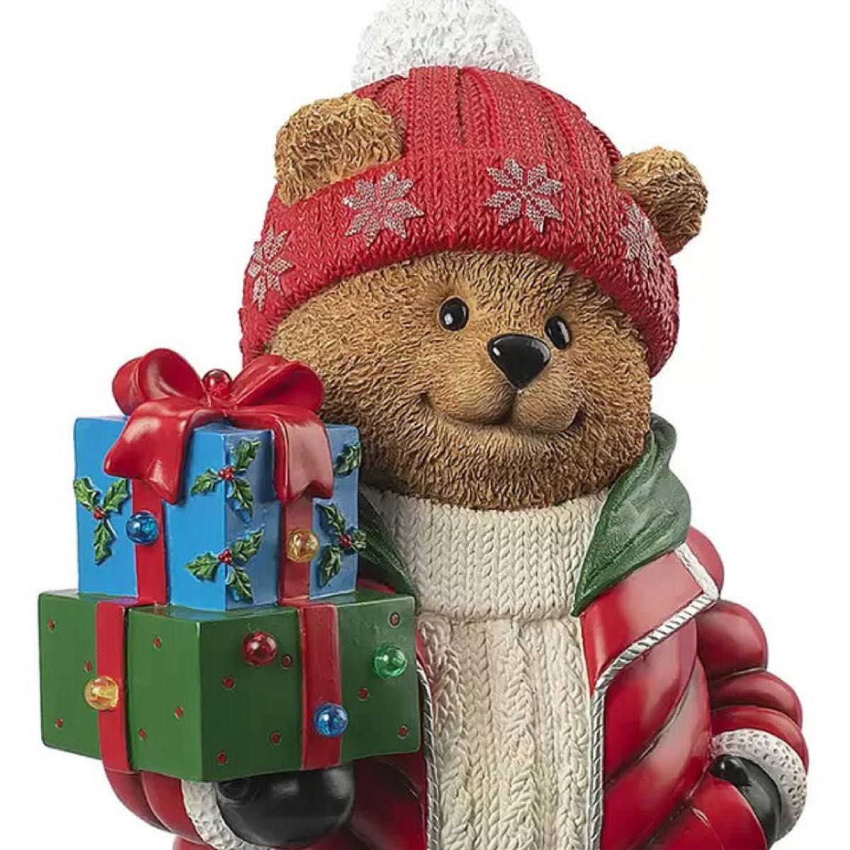 クマのグリーター高さ約64cm Bear Greeter with Presents - 置物 クマのグリーター高さ約64cm Bear Greeter with Presents - 置物