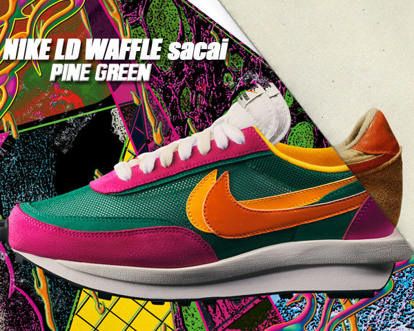 NIKE x SACAI ナイキ x サカイ LDWAFFLE ワッフル PINE GREEN パイン