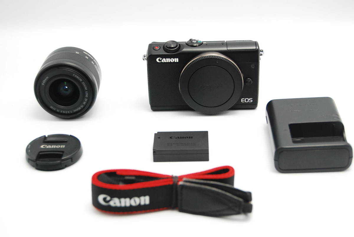 競売 M100 EOS ミラーレス一眼カメラ Canon #B269 EF-M15-45