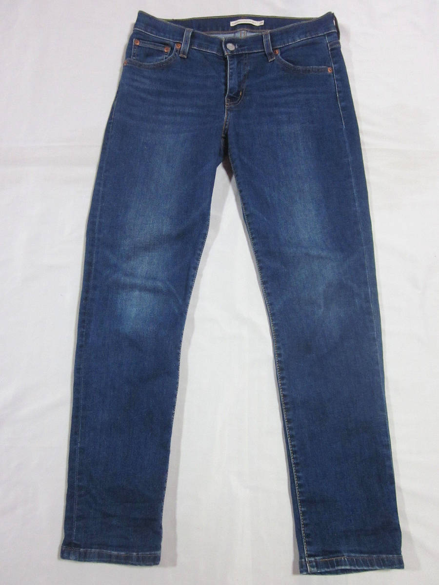 送料無料!!　Levi's　リーバイス　BORROWED FROM THE BOYS　加工　パウダー　ストレッチ　デニム　ジーンズ　インディゴ　26　W約75CM