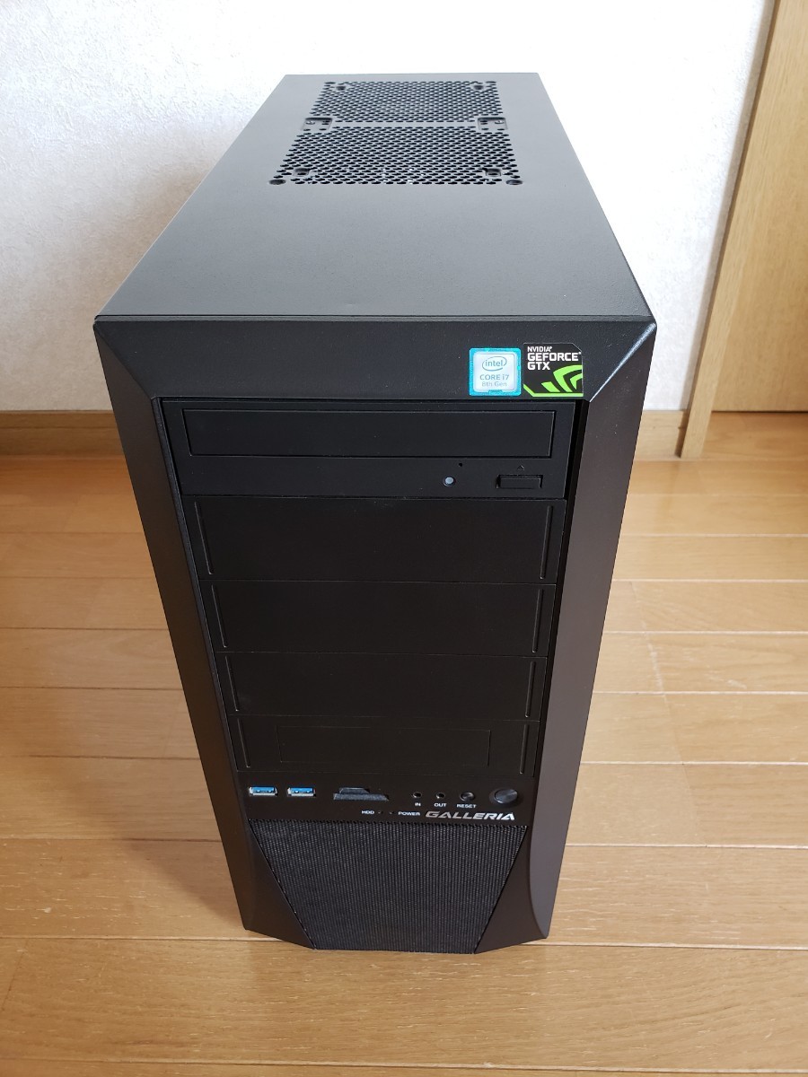 ☆GALLERIA ZV ガレリア CORE i7 8700K 16G GTX1070Ti SSD 1TB DVD