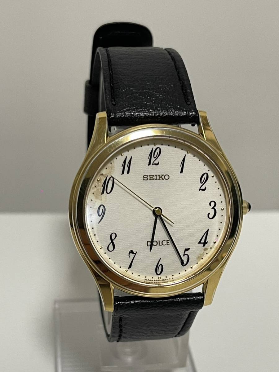 特別セーフ SEIKOセイコー DOLCE 腕時計 クォーツ 5E61-0A90 ドルチェ