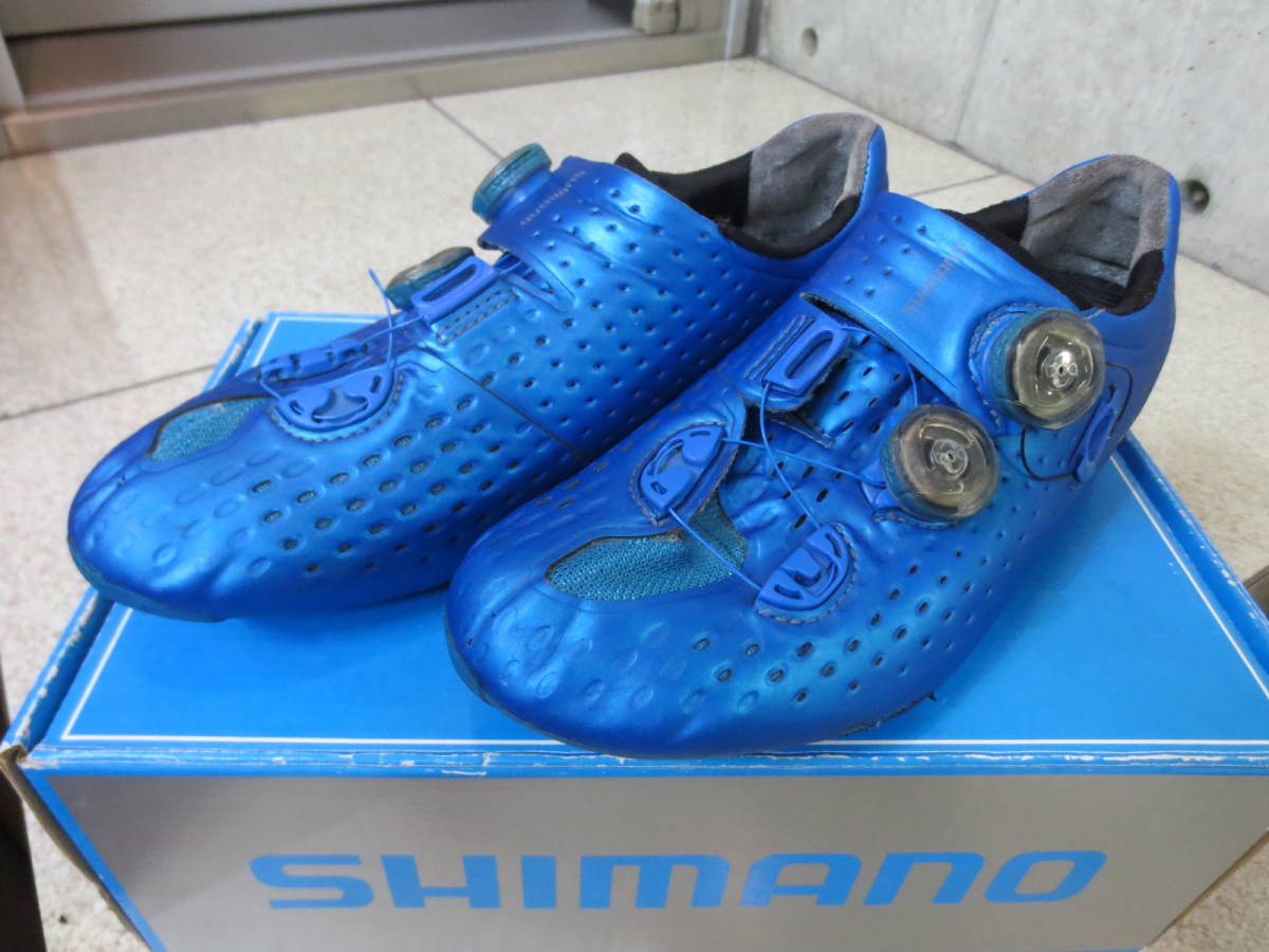 美品】 RC９ (SHIMANO) シマノ 美品 S-PHYRE SPD-SL (24.8cm) ブルー