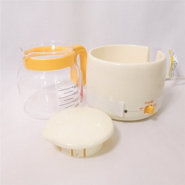 ☆美品☆Combi コンビ 調乳じょ～ず70HW 最大容量800ml 70℃保温 電子レンジで湯沸かしOKガラスポット 【PSEマークあり】78 00091の画像4