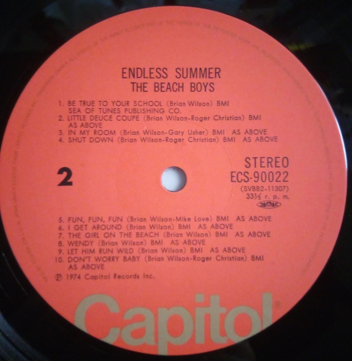 【LP 国内盤】Beach Boys 終わりなき夏 Endless Summer ECS 90022 CAPITOL 1975年_画像7