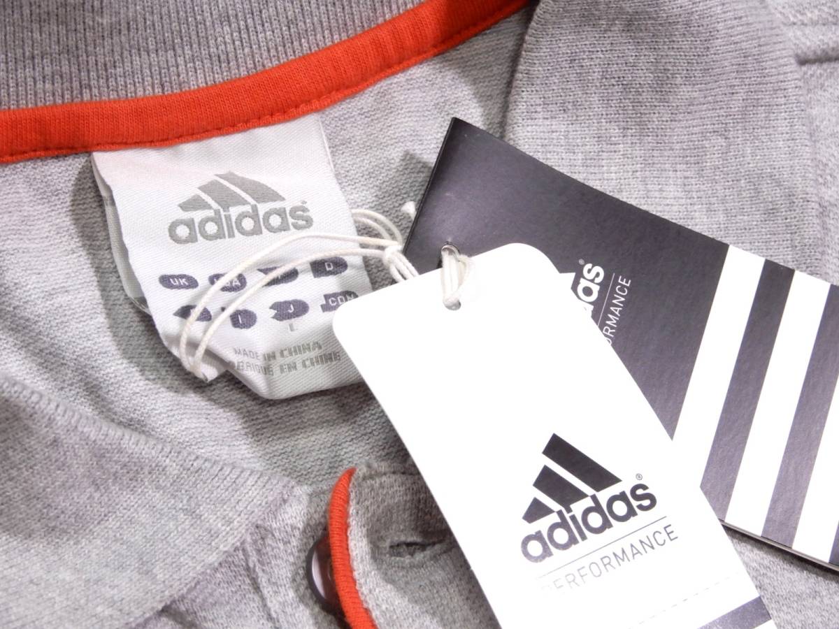  не использовался Adidas adidas CLIMALITECOTTONklaima свет хлопок Logo вышивка la Imp ru over рубашка-поло L