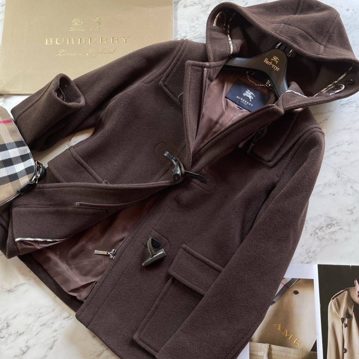 超美品BURBERRY LONDON☆ダッフルコート☆【エレガントフード付き