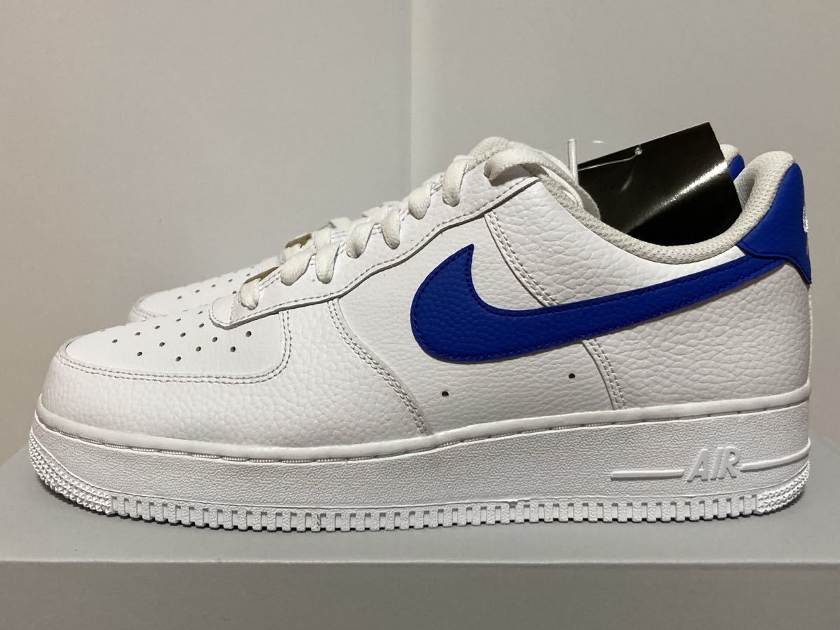 新品未使用 NIKE AIR FORCE 1 '07 LOW DM2845-100 US9.5 27.5cm WHITE/GAME ROYAL ナイキ エアフォース1 ホワイト ブルー 白 青 AF1_画像1