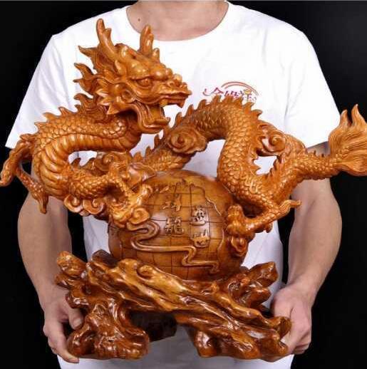 代購代標第一品牌-樂淘letao-高品質龍彫刻精工オフィス装飾風水祥龍