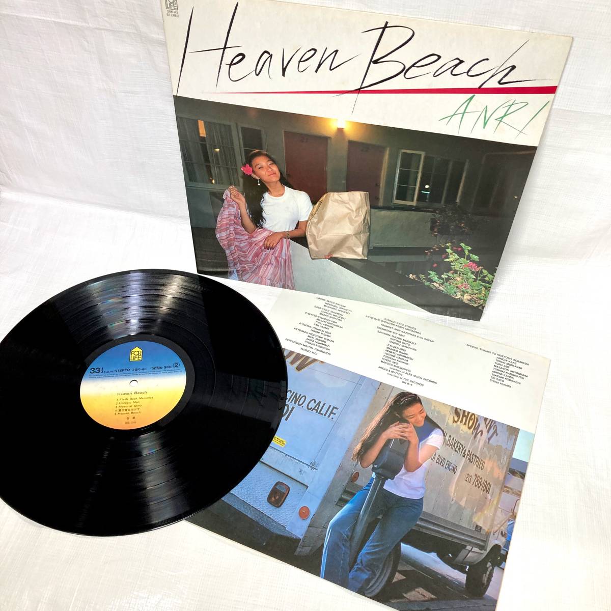 ★即決 送料無料 激レア オリジナル 杏里 LP レコード Heaven Beach ヘブンビーチ ANRI シティポップ ポップス 邦楽 和モノ  角松敏生 POP