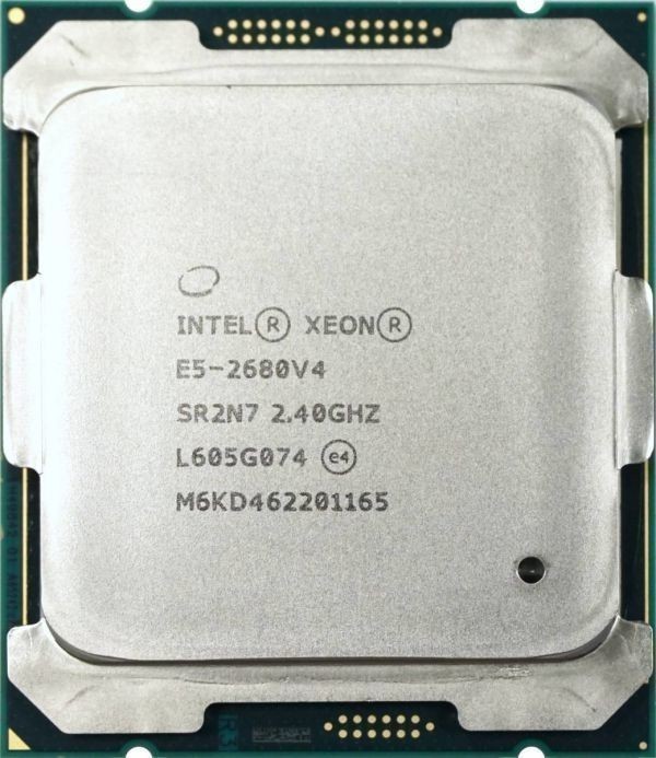 2個セット Intel Xeon E5-2680 v4 SR2N7 14C 2.4GHz 35MB 120W LGA2011-3 DDR4-2400 国内発